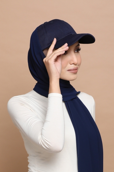 Ophelia Hijab Cap Navy Blue Ophelia Hijab Cap Navy Blue